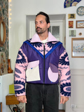 Charger l'image dans la galerie, Blouson upcyclé + écharpe