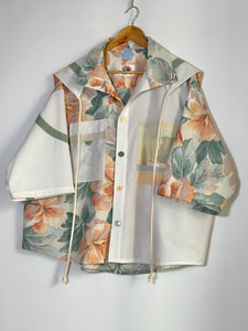 Chemise upcyclée à col marin