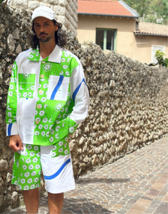 Duo chemise upcyclée + bermuda